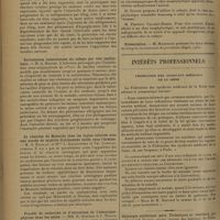 1794 - Page 1790 - Sociétés savantes. Société de biologie. (Séance du 7 novembre 1931). Etudes sur la tremblante du mouton par inoculation à la souris. M. P. Lépine / Des effets des doses croissantes de nitrate d'urane en injection sous-cutanée chez le lapin. MM. Garnier et Marek / Surinfection tuberculeuse du cobaye par voie testiculaire. M. A. Boquet / La réaction de Meinicke chez les lapins infectés avec une souche de syphilis fraîchement isolée chez l'homme. M. S. Nicolau, et Mmes L. Kopciowska et Val. Constantinesco / Procédé de recherche et d'extraction de l'hématoporphyrine dans les selles. MM. R. Goiffon et J. Waltz / Influence de l'hyperthermie et de l'hypothermie sur le choc anaphylactique du lapin. MM. Pasteur Vallery-Radot, G. Mauric et Mme A. Hugo / Présentation / Intérêts professionnels. Fédération des syndicats médicaux de la Seine