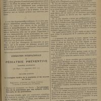 1803 - Page 1799 - Technique de la parathyroïdectomie ; par M. R. Leriche / Association internationale de pédiatrie préventive. (Première conférence). [La Haye, 7-8 septembre 1931]. Deuxième question. La contagion tardive de la scarlatine et les moyens de l'éviter. Rapporteurs : Professeur von Groer... et Docteur A. Lichtenstein...