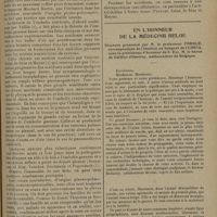 1893 - Page 1889 - Les accidents épileptiformes d'origine pleuro-pulmonaire ; par M. L. Marchand / En l'honneur de la médecine belge. Discours prononcé par M. le Professeur Forgue...