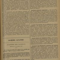 1895 - Page 1891 - En l'honneur de la médecine belge. Discours prononcé par M. le Professeur Forgue... / Sociétés savantes. Académie des sciences. (Séance du 30 novembre 1931) / Société des chirurgiens de Paris. (Séance du 6 novembre 1931). Sur une forme rare de fracture de l'extrémité inférieure du radius. M. Dupuy de Frenelle, rapport sur une observation de M. Montant... / Anesthésie péridurale segmentaire. M. Victor-Pauchet, rapport sur un travail de M. Giordanengo... / A propos d'un nouveau cas de calcification du nucleus pulposus. M. Roederer / Calculs biliaires de l'ampoule de Vater. M. Victor-Pauchet / Traitement des déformations rachitiques des membres inférieurs. M. A. Trèves / Nouveau fixateur externe (fixateur-réducteur) pour les fractures de jambe. M. Barbarin