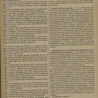 1913 - Page 1909 - Congrès français d'oto-rhino-laryngologie. [21-24 octobre 1931]. La bronchoscopie (état actuel de la question). MM. A. Bloch et A. Soulas / Le rôle de la bronchoscothérapie dans le traitement des suppurations pulmonaires. M. L. Kindberg / La membrane de Corti ou tectoria. Sa structure et ses rapports avec la papille spirale. M. Bonain... / L'ostéite pétreuse profonde. M. J. Ramadier / Considérations sur le traitement des phlébites et thrombo-phlébites sinuso-jugulaires. M. le Professeur Georges Portmann... / Hémorragies secondaires du sinus latéral. M. Bertoin...