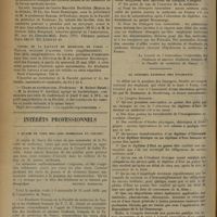 0596 - Page 586 - Informations. Association générale des médecins de France. Assemblée générale annuelle / Cours de la Faculté de médecine de Paris. Travaux pratiques d'anatomie (série supplémentaire) / Chaire de bactériologie. (Professeur : M. Robert Debré) / Intérêts professionnels. A quand le vote des lois dommange et cousin ? / Au Congrès national des étudiants