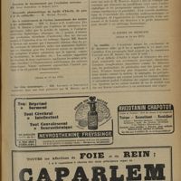 0693 - Page 683 - Sociétés savantes. Académie des sciences. (Séance du 6 mai 1935). Sur le renforcement de l'action immunisante des toxines et des antitoxines. MM. G. Ramon et E. Lemétayer / (Séance du 13 mai 1935). Le virus neurotropes. MM. Levaditi et Vieuchange / Le parallélisme céphalo-hématique. M. Charcot / Académie de médecine. (Séance du 14 mai 1935). La natalité. M. Brindeau