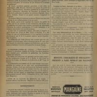 0904 - Page 894 - Informations. Guerre. Médecins colonels / Un hommage au Professeur Tanon / Le troisième numéro de « Pallas » / Cours de Faculté de médecine de Paris. Clinique médicale des enfants (Professeur : Nobécourt) / Nécrologie / Renseignements / Croisière en Italie, Dalmatie et en Grèce / Une carte héliographique de la France / Médecins, chirurgiens et spécialistes présents à Paris pendant les vacances