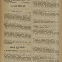1250 - Page 1240 - XIe session de l'association internationale pour la protection de l'enfance. Bruxelles, 18-21 juillet 1935. 2e partie : Travaux des sections. IV. Section sociale. B. Projet de programme minimum pour les écoles de service social. Six rapports ou études importans ont été consacrés à cette question / Pratique médicale. La thérapeutique par les acides aminés ; par le Docteur E. Aron / Revue des thèses. La séroréaction blennorragique, par Bertrand Rème / Contribution à l'étude de l'appendicite chez les tuberculeux pulmonaires, par le Docteur Jacques Kaniewski...