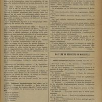 1427 - Page 1417 - Congrès des colites. Plombières, 11-13 septembre 1935. XXI. Traitement médicamenteux et diététique des colites. Professeur Savy et du Dr Chapuy... / XXII. Vaccinothérapie locale des colites. Professeur Besredka et du Dr Wahl... / XXIII. Traitement physiothérapique des colites, par le Professeur I. Gunzburg... / XXIV. Le traitement hydrominéral des colites. Professeur agrégé Et. Chabrol... / Faculté de médecine de Marseille. Thèses soutenues pendant l'année 1934-1935