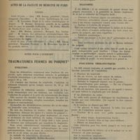 0904 - Page 894 - Livres nouveaux. Abrégé de pathologie expérimentale, par René Franquet..., et B. Ginsbourg... / Actes de la Faculté de médecine de Paris. Thèses / Notes pour l'internat. Traumatismes fermes du poignet