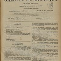 1291 - Page 1281 - Sommaire / Informations. Hôpitaux de Paris. Concours de l'externat / Facultés de médecine. Agrégation