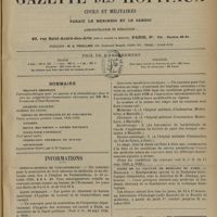 1323 - Page 1313 - Sommaire / Informations. Hôpital-Hospice de Fontainebleau / Santé publique / Guerre. Ecole d'application du service de santé des troupes coloniales / Assistants des hôpitaux coloniaux / Cours de la Faculté de médecine de Paris. Histologie
