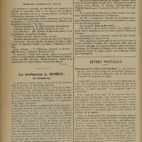 1324 - Page 1314 - Informations. Cours de la Faculté de médecine de Paris. Histologie / Fédération thermale du Sud-Est / Le Professeur A. Borrel... [Nécrologie] / Nécrologie / Livres nouveaux. Thérapeutique de l'ulcère gastro-duodénal, par Jean Gatellier...