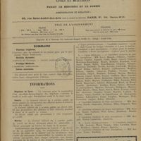 1315 - Page 1309 - Sommaire / Informations. Hôpitaux de Lyon / Guerre / Marine