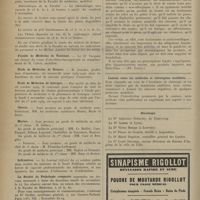 1372 - Page 1366 - Informations. Faculté de médecine de Paris / Faculté de médecine de Toulouse / Ecole de médecine de rennes / Ecole de médecine de Limoges / Guerre / Marine / Infirmières / La société de pathologie comparée / Les cosmétiques et les produits de beauté aux États-Unis / Liaison entre les médecins et chirurgiens mobilisés / Nécrologie