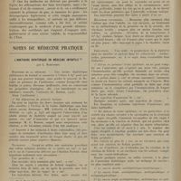 1396 - Page 1390 - Le gaz-obsession ou le danger d'une éducation imparfaite. Par le Professeur L. Tanon... / Notes de médecine pratique. L'anatoxine diphtérique en médecine infantile, par L. Babonneix