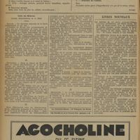 0400 - Page 402 - Notes pour l'internat. Fracture du Rocher. (Symptômes et évolution) / Ordre des médecins. Conseil départemental de la Seine / Livres nouveaux. Les métrites du col (étude anatomo-clinique, nouveaux traitements), par Pierre Durel..., avec la collaboration de Lucien Dutheil... et Hubert Autrand... Masson et Compagnie, éditeurs