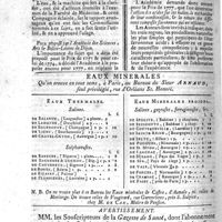0012 - Page 12 - N°3 / Eaux de la Seine, clarifiée à la pointe de l'Ile Saint Louis / Prix proposé par l'Académie des Sciences, Arts & Belles-Lettres de Dijon / Eaux minérales / Avertissement