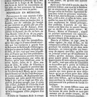 0091 - Page 91 - N°23 / Observation sur un enfant submergé, rappellé à la vie / Nouvelles en médecine. Parallele des eaux minérales d'Allemagne que l'on transporte en France, et de celles de même nature qui sourdent dans le Royaume, avec des remarques sur l'analyse des eaux minérales en général / Eléments de chymie théorique et pratique