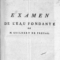 0093 - Page sans numérotation - [Examen de l'eau fondante anti-vénérienne de M. Guilbert De Preval]