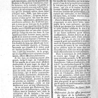 0212 - Page 200 - N°48 / Lettre aux auteurs de la Gazette de Santé, au sujet de la maladie de Madame la Marquise de l'Aubepine / Observation sur les effets pernicieux des bayes de la belladona, par M. Bernard Perrinet