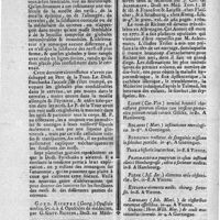 0038 - Page 36 - N°9 / Ouvrages qui paroissent chez l'Etranger [G. Prochaska, De structura nervorum; G. Richter, Opuscula medica; C. von Linné, Termini botanici; M. Rolandi, Institutiones nevrologicæ; Rudolphi, Tractus de sanguinis missione in febribus petridis; Trnka, Historia leucorrheæ; Pharmacopæa pauperum; J.J. Plenk, Elementa artis obstetriciæ; Ejusdem elementa medic. chirurg. forensis; J.M. Saphrani, De clysteribus eorumque effectibus; H.W.M. Olbers, De oculi mutationibus internis]