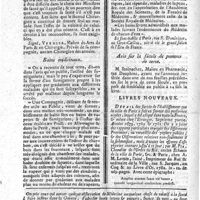 0074 - Page 64 - N°16 / [Pansements] Réponse à la question chirurgico-légale du n°11 / Bains médicinaux / Avis sur la fécule de pommes de terre / Livres nouveaux [M. Pia, Détail des succès de l'établissement que la ville de Paris a fait en faveur des personnes noyées]