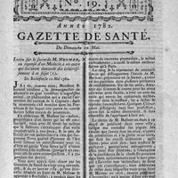 0083 - Page 73 - N°19 / Lettre sur le secret de M. Mesmer