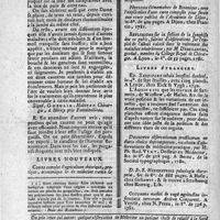 0090 - Page 80 - N°20 / [Humeur fluxionnaire] Mémoire à consulter / Livres nouveaux [M. l'Abbé Rozier, Cours complet d'agriculture théorique; Notions élémentaires de botanique; M. Desgranges, Réflexions sur la section de la symphise des os pubis] / Livres étrangers [Sandifort, tabula intestini duodeni; P.R. Viat, Delectus observationum practicarum; D.J.E. Hebenstreil, Paleologia therapiae; A. Comparetti, Occursus medici de vaga aegritudine infirmitatis nervorum