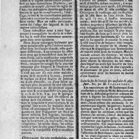 0096 - Page 86 - N°22 / Traitement de la fièvre militaire épidémique à Toulouse sur la fin du mois de Mai 1782 / Observation sur une cephalgie, par M. Vicat / Suite & fin de l'extrait des opuscules de physique, &c., par M. Spalanzani