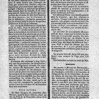 0097 - Page 87 - N°22 / Suite & fin de l'extrait des opuscules de physique, &c., par M. Spalanzani / [Bains chinois et bandages de cuir] Avis divers