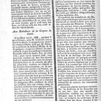 0136 - Page 126 - N°32 / Suite de la Clef du sanctuaire philosophique, par C. Chevalier / [Projet d'un ouvrage sur les plantes vénéneuses par M. Amoreux] Aux Rédacteurs de la Gazette de Santé