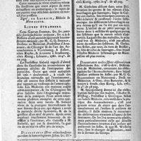0198 - Page 188 - N°47 / [Impuissance] Réponse au Mémoire à consulter du numéro 43 / Livres étrangers [C.G. Siebold, Parotidis scirrhosæ feliciter extirpatæ; L.A.T. Giesecken, Dissertatio sistence animadversiones quasdam in hæmorrhagiarum system; G.G. Spangenberg, Dissertatio medica sistens observationum obstetriciarum]