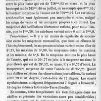 0048 - Page 48 - Hygiène publique. Topographie médicale des climats intertropicaux. Par M. le Dr Dutroulau. I- Climats partiels. Mayotte. Météorologie