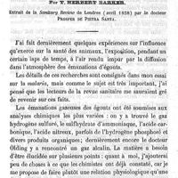 0107 - Page 107 - De l'influence des émanations des égouts. Par T. Herbert Barker