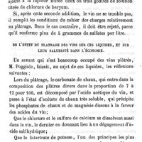 0315 - Page 315 - Des vins plâtrés travaux faits par ordre de M. le ministre de la guerre. Par A. Chevallier. Essai des vins plâtrés. Dosage de l'acide sulfurique par les volumes. De l'effet du plâtrage des vins sur ces liquides et sur leur salubrité dans l'économie