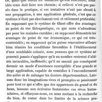 0104 - Page 104 - Hygiène publique. Sur les divers modes de l'assistance publique appliquée aux aliénés. Par le Dr A. Pain. 4- Création de villages d'aliénés. 5- Création de colonies agricoles
