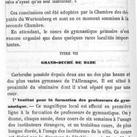 0038 - Page 38 - Hygiène publique. Gymnastique scolaire en Hollande, en Allemagne et dans les pays du Nord. Par MM. Braun, Brouwers et Docx. Titre VI. Wurtemberg. Titre VII. Grand-duché de Bade