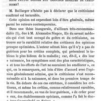 0213 - Page 215 - Hygiène publique. Le goitre et le crétinisme d'après les travaux récents. Par M. le Dr A. Foville. VI- Certaines causes morales peuvent-elles avoir une influence su le développement du goitre ? VII- Le crétinisme est-il curable ou incurable ? Quels soins faut-il donner aux individus affectés de crétinisme ?