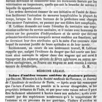0526 - Page 526 - Revue des travaux français et étrangers. Hygiène. Organisation du service sanitaire dans les grandes villes / Médecine légale. Iodure d'amidon comme antidote de plusieurs poisons