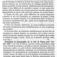 0081 - Page 81 - Revue des travaux français et étrangers. Procédés de vidange. Statistique et démographie de la ville de Nancy pour l'année 1879