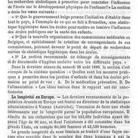 0093 - Page 93 - Chronique. Congrès international de l'enseignement à Bruxelles. Le longévité en Europe. Livres reçus au bureau des annales