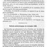0095 - Page 95 - Chronique. Bulletin de la statistique démographique de la ville de Paris du 22 novembre au 18 décembre 1880. Bulletin météorologique de novembre 1880