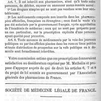 0172 - Page 172 - Société de médecine publique. Séance du 22 décembre 1880. Les spécialité pharmaceutique toxiques. Par M. le Dr Coudereau. Société de médecine légale de France. Séance du 13 décembre. Discussion sur l'antagonisme de l'atropine et de la morphine