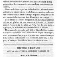 0519 - Page 519 - Société de médecine publique. Séance du 27 avril 1881. Du transport des blessés en wagon. Par M. le Dr L. Picqué. Mesures à prendre contre les attitudes scolaires vicieuses. Par M. le Dr Thorens