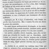0074 - Page 74 - Rapport médico-légal sur un cas d'infanticide. Par M. Billaudeau