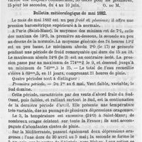 0095 - Page 95 - Chronique. Bulletin de la statistique démographique de la Ville de Paris. Bulletin météorologique de mai 1882