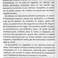 0330 - Page 330 - Des sensations perçues par les femmes pendant les manoeuvres d'avortement. Par M. Paul Berger. Etiologie et prophylaxie de la fièvre typhoïde. Rapport fait au quatrième congrès international d'hygiène à Genève, en septembre 1882. par le Dr Jules Arnould