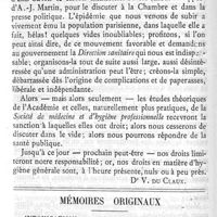 0502 - Page 504 - Bulletin. A propos de la fièvre typhoïde. Mémoires originaux. Intoxications par produits journellement absorbés à petite dose. Par M. Brouardel