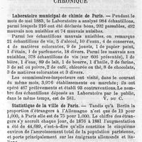 0109 - Page 109 - Revue des travaux français et étrangers. Mesures relatives à l'enlèvement des embryons provenant d'accouchements prématurés. Chronique. Laboratoire municipal de chimie de Paris. Statistique de la ville de Paris