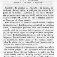 0327 - Page 327 - Mémoires originaux. La crémation dans les cimetières de Paris en temps d'épidémie. Par M. P. Brouardel. Une rue de faubourg Saint-Antoine en 1883. Par le Dr Du Mesnil