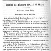 0424 - Page 422 - Note sur l'hôpital des mariniers. Par le Dr Lutaud et le Dr Hogg. Société de médecine légale de France. Séance du 9 mars 1885. Présidence de M. Blanche