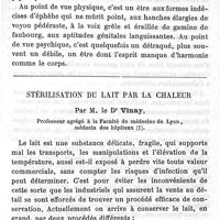 0055 - Page 55 - De l'hérédité des gynécomastes. Par le Dr Em. Laurent. Stérilisation du lait par la chaleur. Par M. le Dr Vinay
